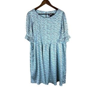 DKNY geometric light weight baby doll dress women 16